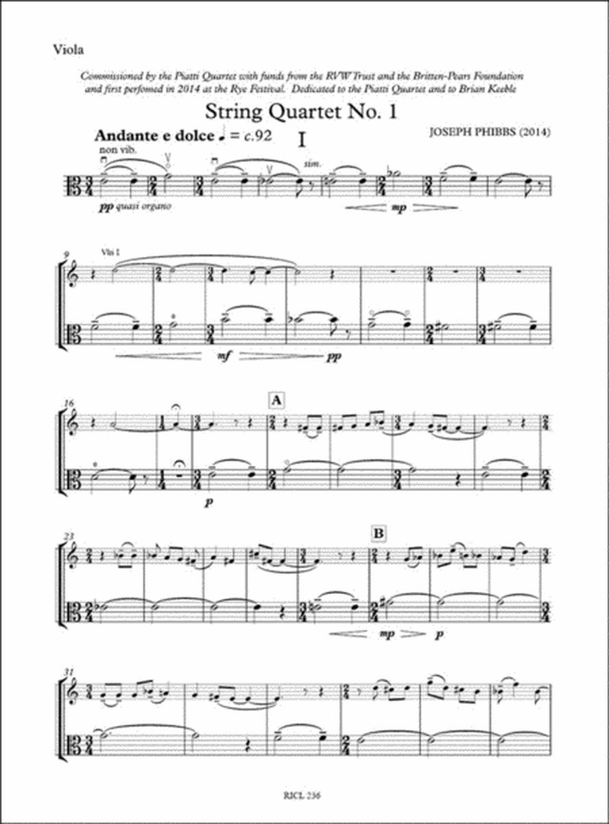 String Quartet No.1 (2014)