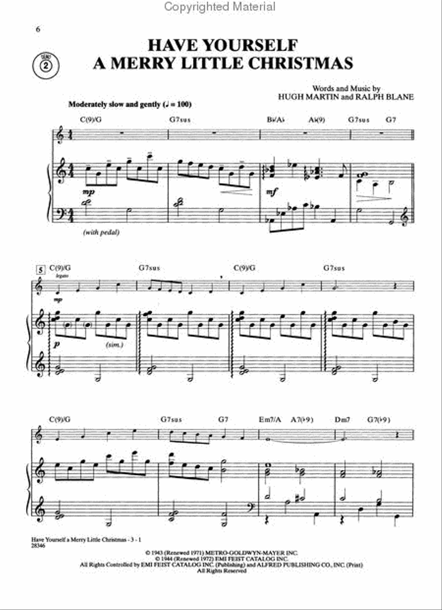 Christmas Instrumental Solos: Popular Christmas Songs - Piano Accompaniment Piano Accompaniment scores gallery preview page 3