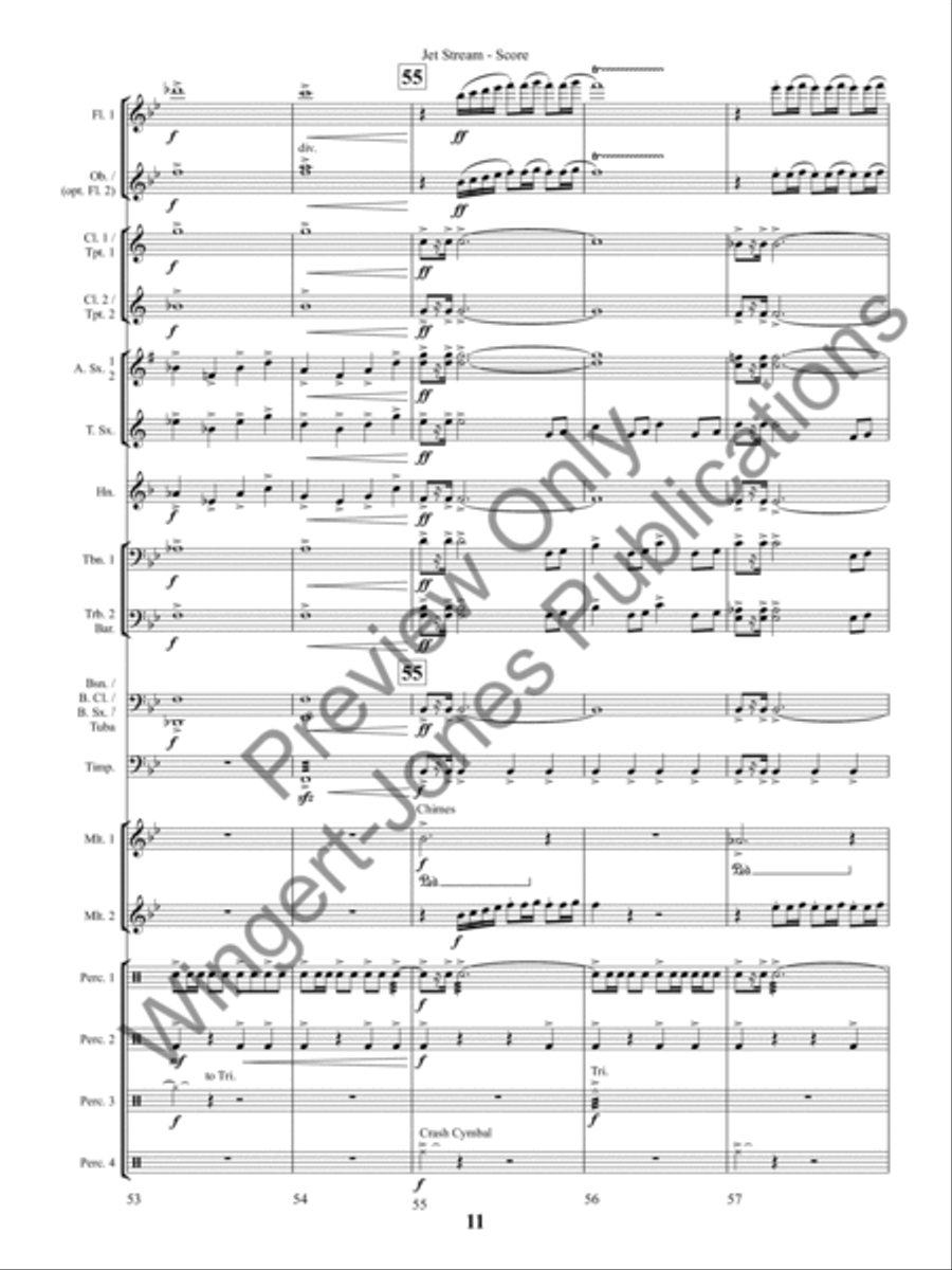 Jet Stream (Score) Concert Band scores gallery preview page 14