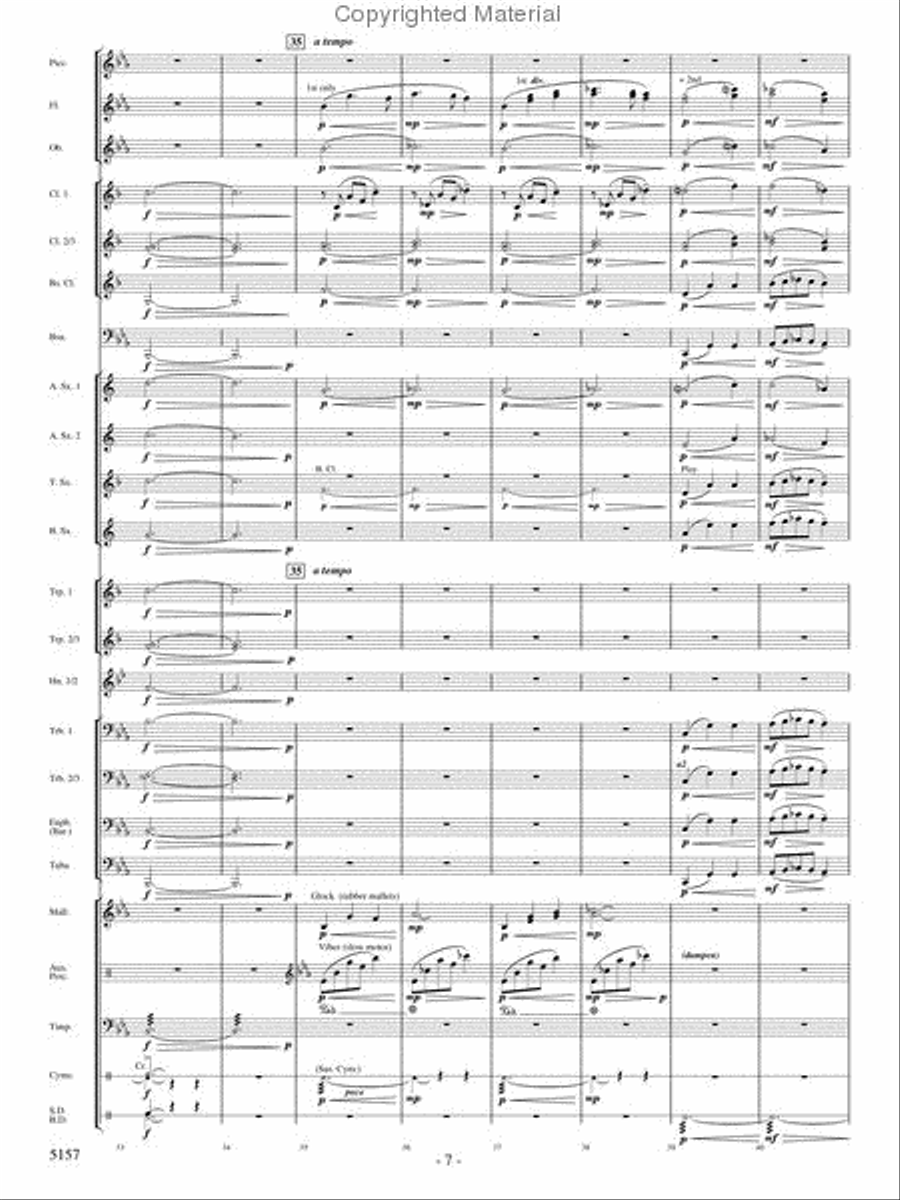 Fate of the Gods Concert Band scores gallery preview page 6
