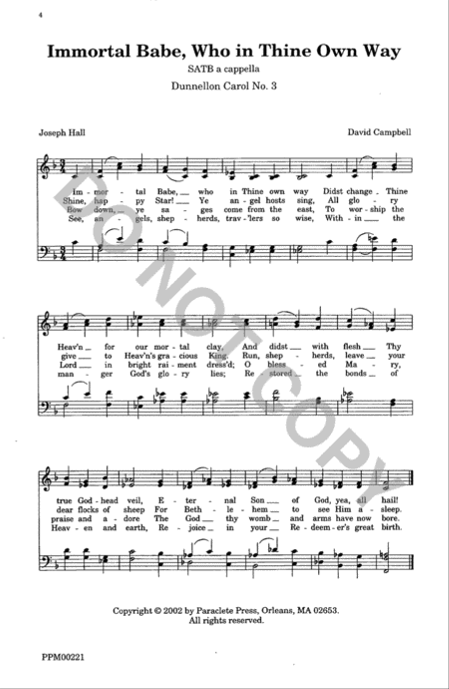 A Celebration of Carols 4-Part scores gallery preview page 5