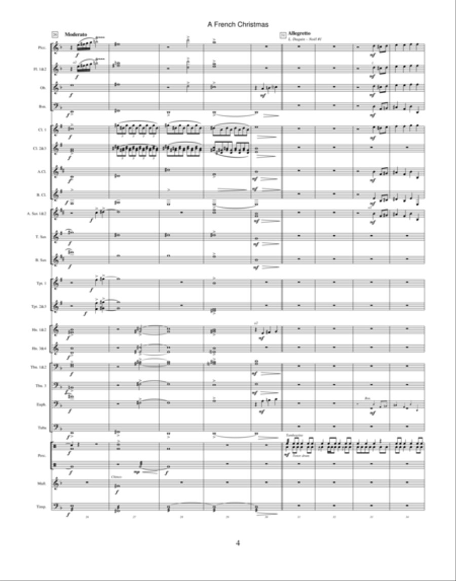 French Christmas, A (concert band) Concert Band scores gallery preview page 4