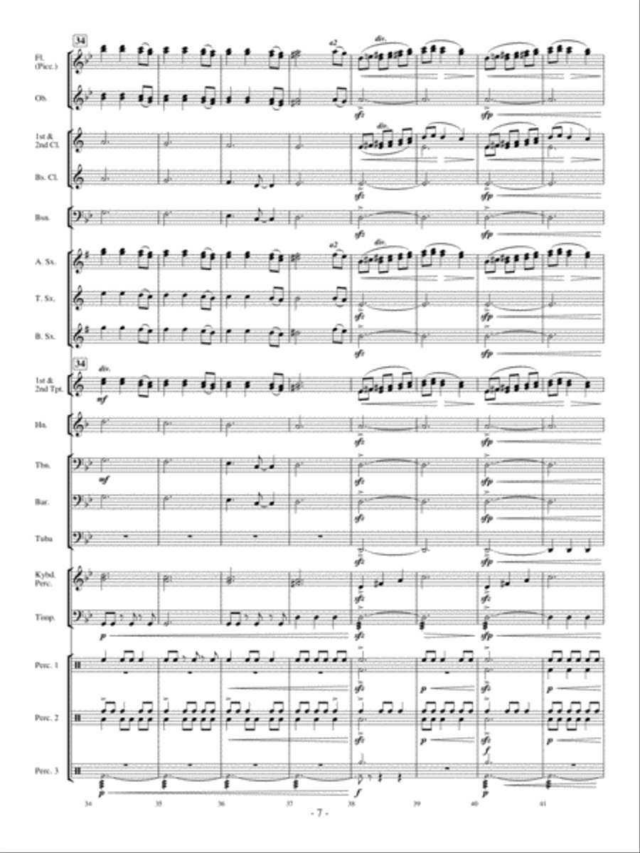 Celtic Bell Carol Concert Band scores gallery preview page 6