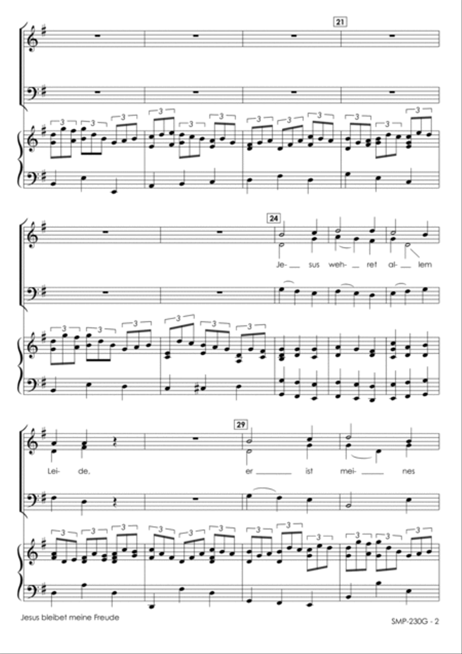 Jesus bleibet meine Freude - SAB/Piano 3-Part scores gallery preview page 5