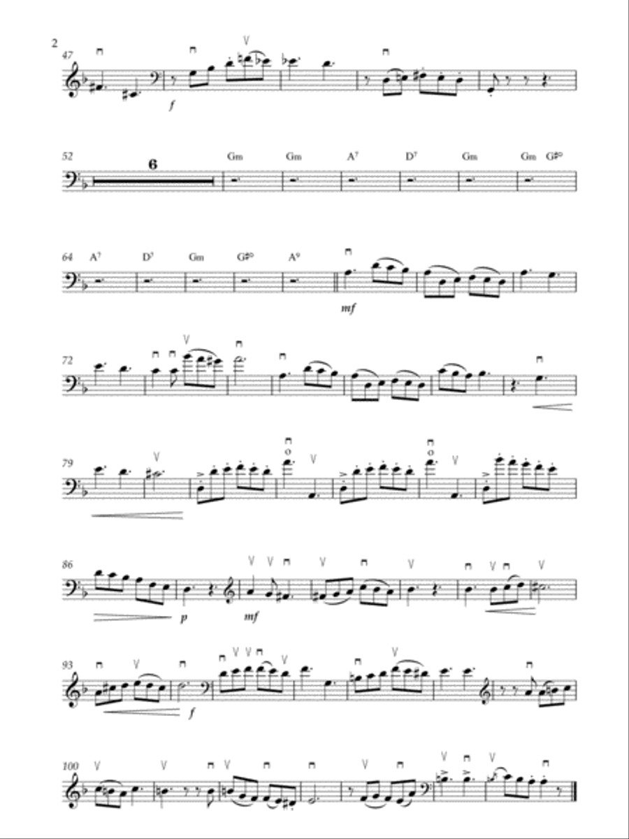 I Allegro Moderato from Fluvial Sonata Double Bass scores gallery preview page 3