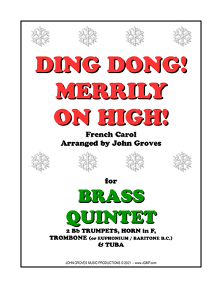 Ding Dong! Merrily on High! - Brass Quintet