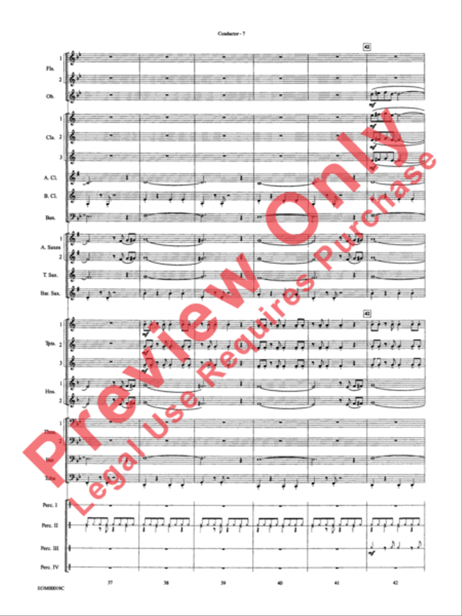 Carnaval de Brasil Concert Band scores gallery preview page 9