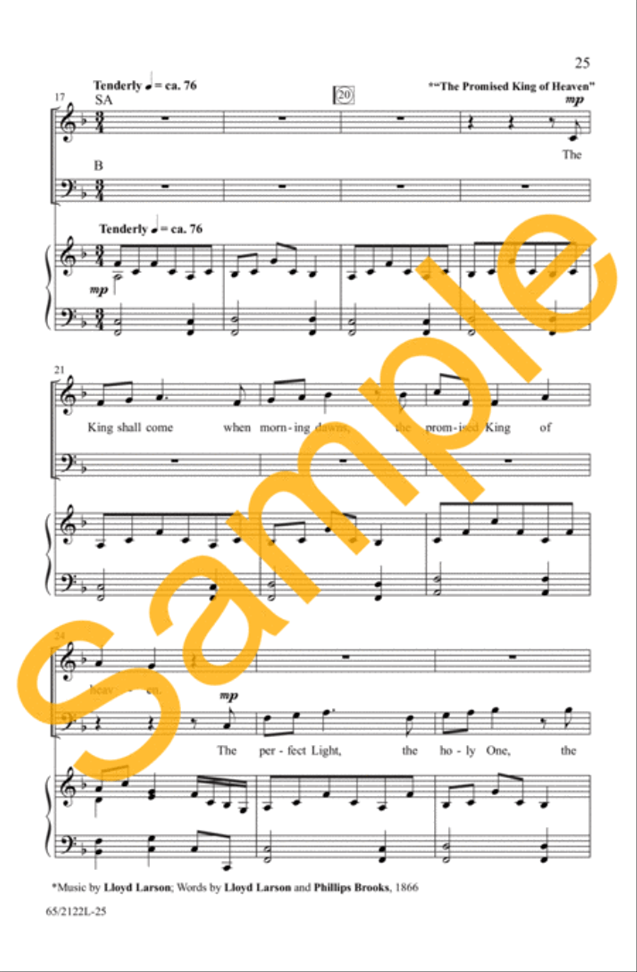 A New and Glorious Morn! 3-Part scores gallery preview page 20