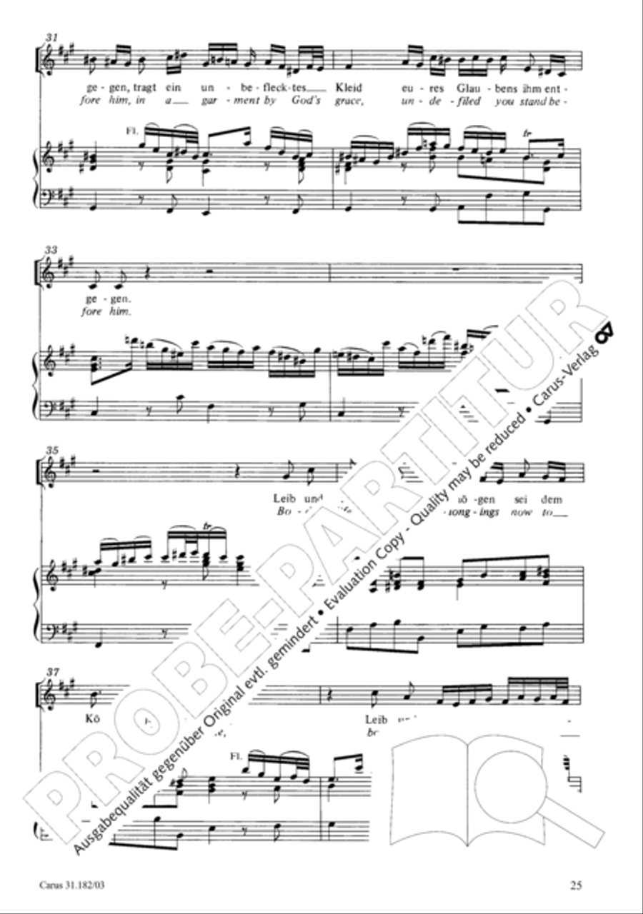 Himmelskonig, sei willkommen (King of heaven, be most welcome) ATB scores gallery preview page 25