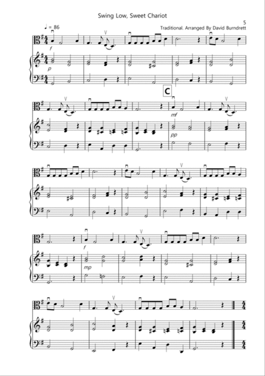 8 Easy Pieces for Viola And Piano Piano scores gallery preview page 5