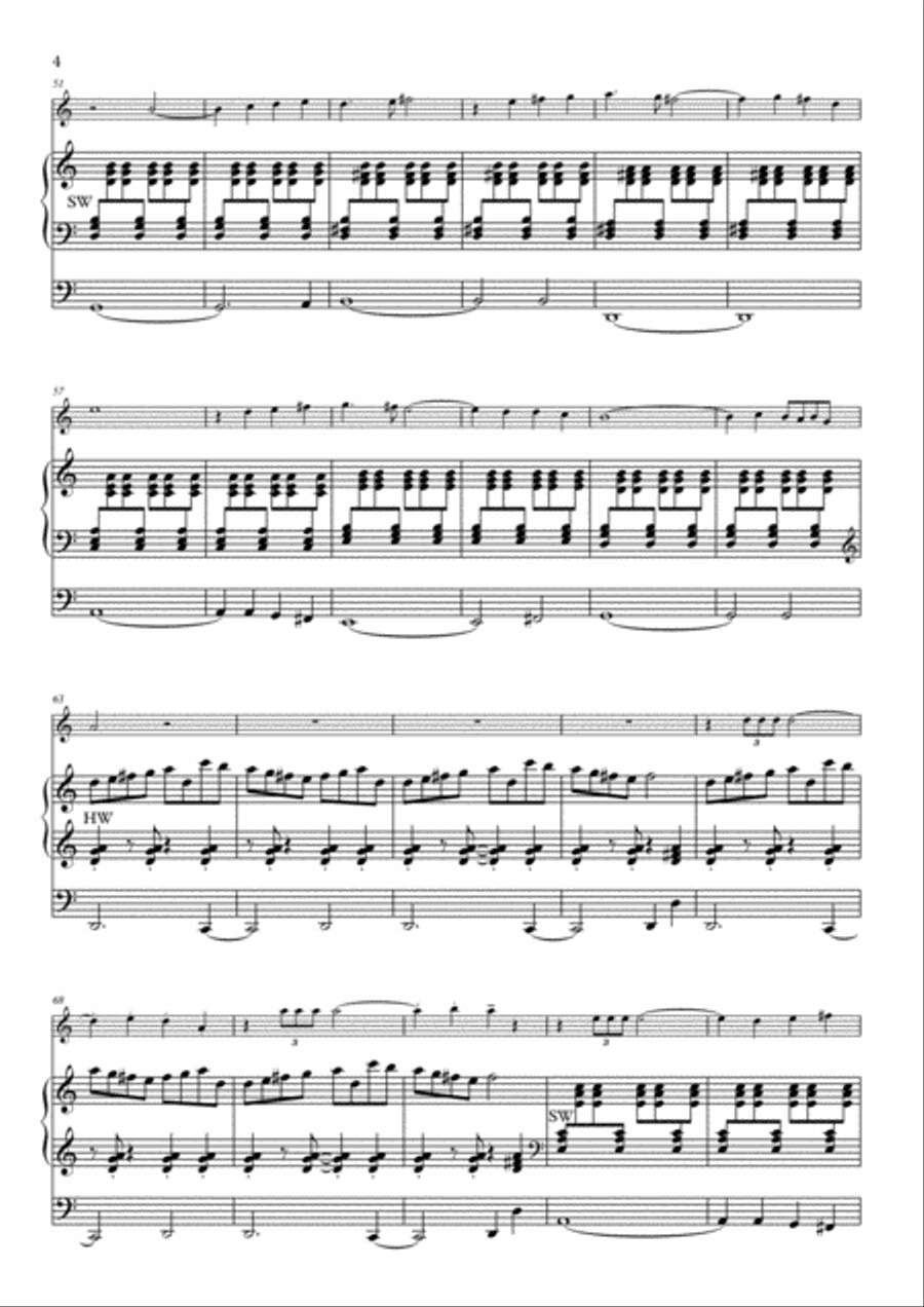 Fanfara alla celtica for trumpet and organ Trumpet Duet scores gallery preview page 4