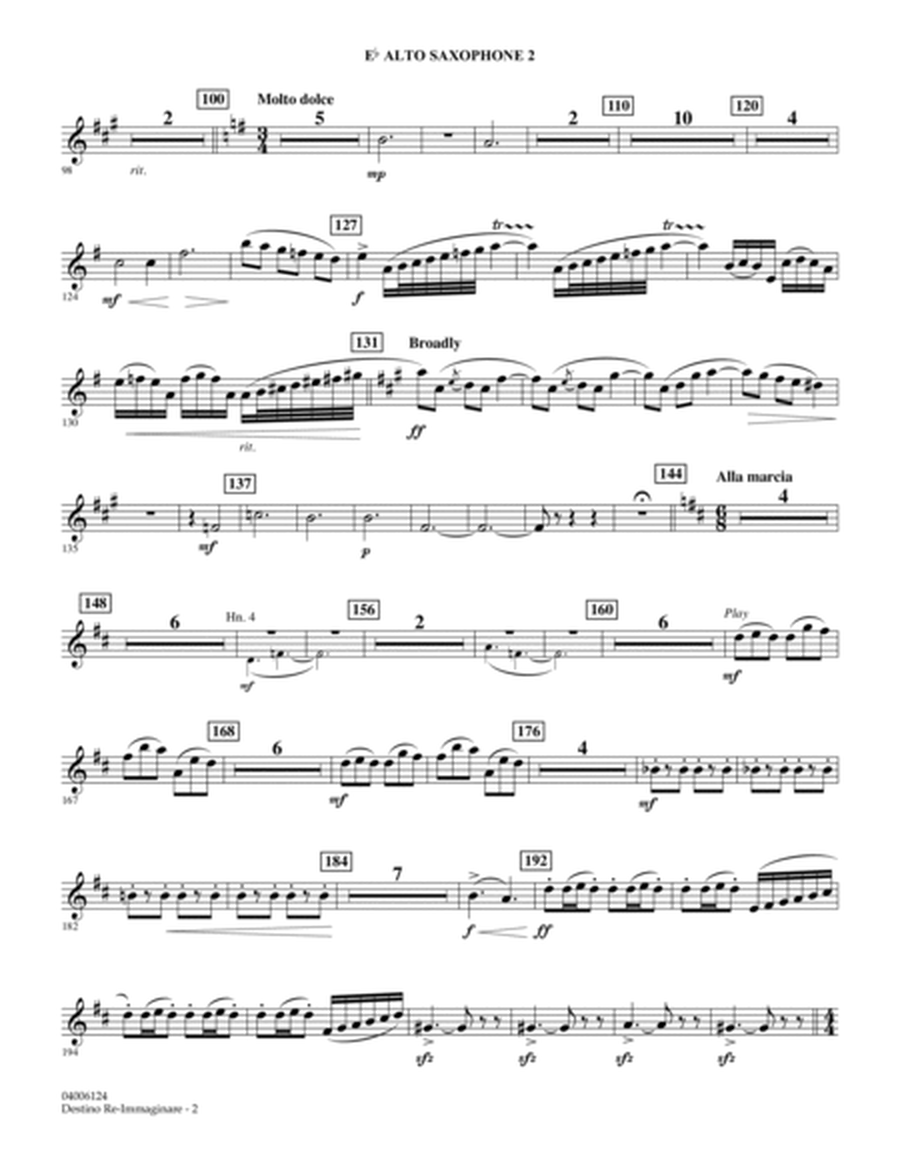Destino Re-Immaginare (A Fantasy on Motifs of G. Verdi) - Eb Alto Saxophone 2