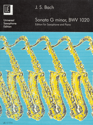 Book cover for Sonata G Minor, BWV.1020