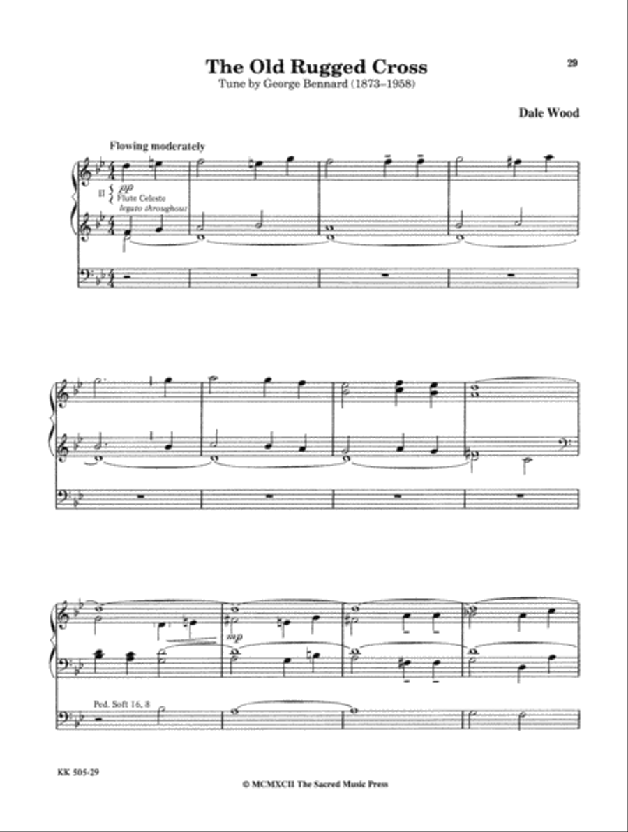 Softly and Tenderly Organ Solo scores gallery preview page 19