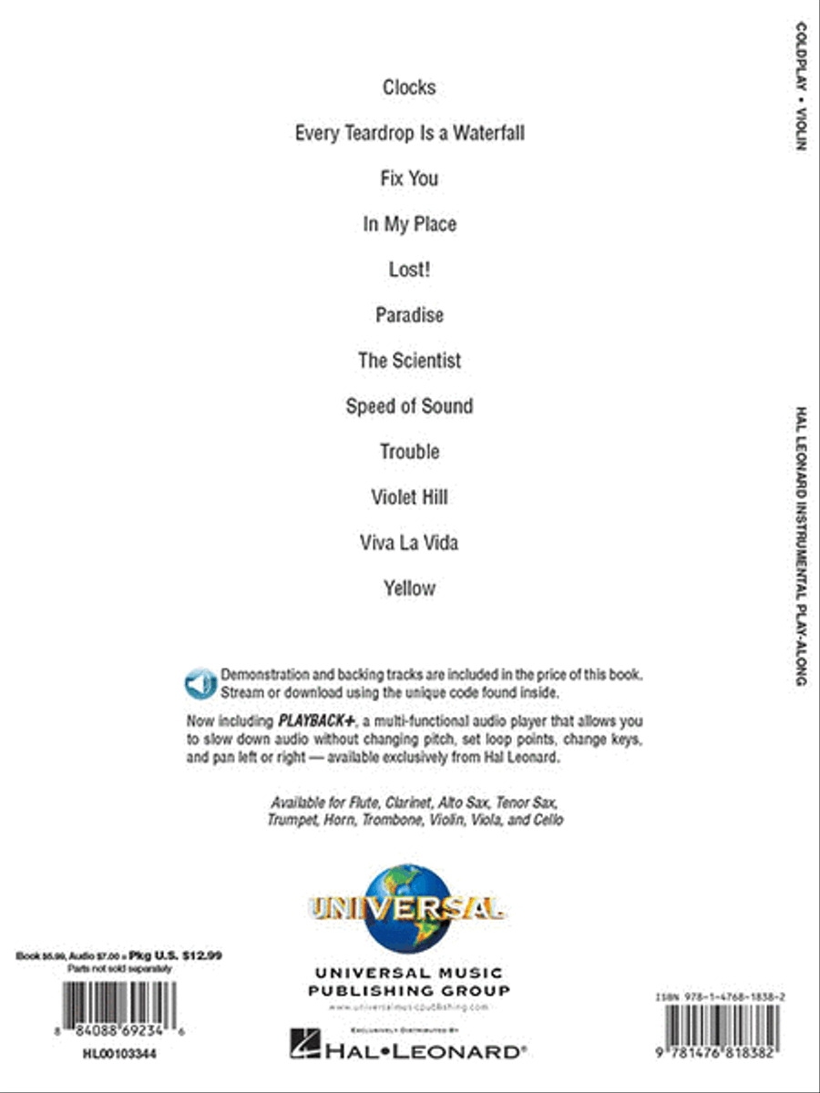 Coldplay Coldplay Flute scores gallery preview page 5