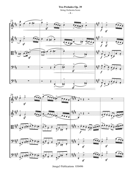 Beethoven: Two Preludes Op. 39 for String Orchestra - Score Only image number null