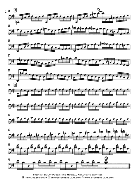 Cello Suite No 1 in G - Prelude (Bach) - arranged for solo cello, bass clef or treble clef instrumen