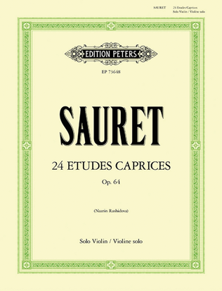 Book cover for 24 Etudes Caprices, Op. 64