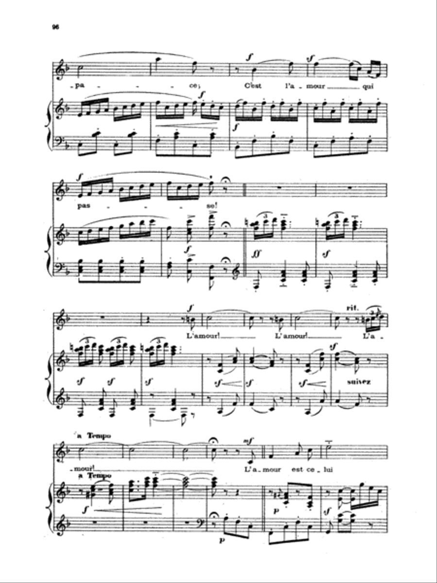 Chabrier: Recueil de Melodies Voice scores gallery preview page 5