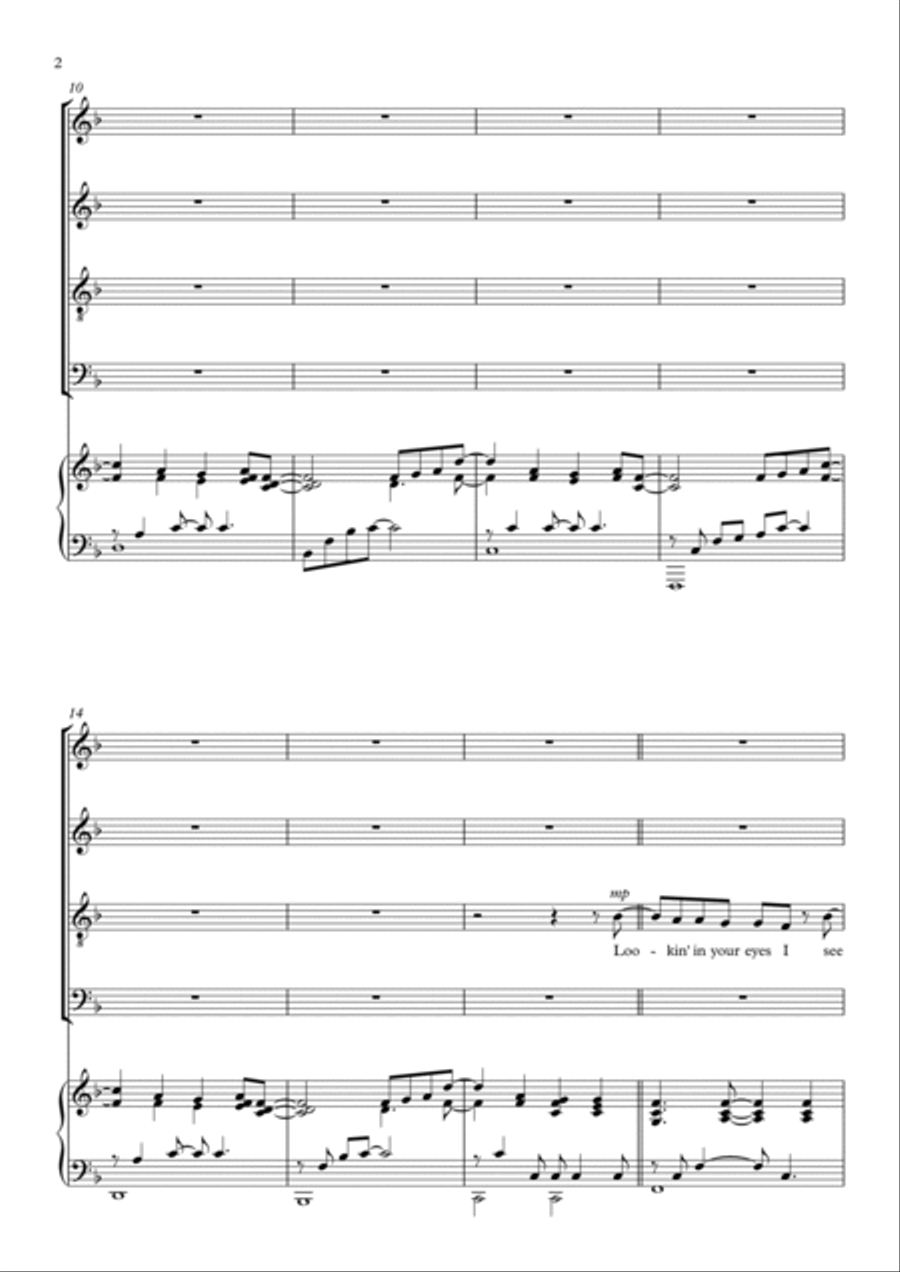 Nothing's Gonna Stop Us Now 4-Part scores gallery preview page 2