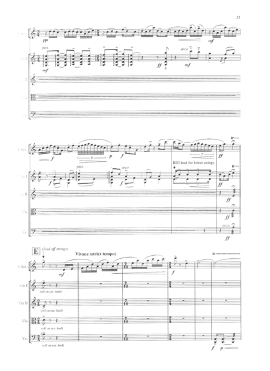 Fantasy Quintet Soprano Saxophone scores gallery preview page 6