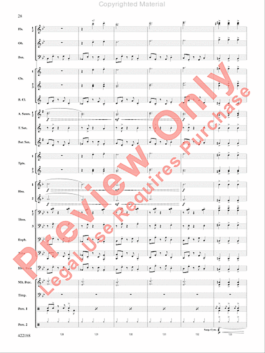 Tower of Power Greatest Hits Concert Band scores gallery preview page 27