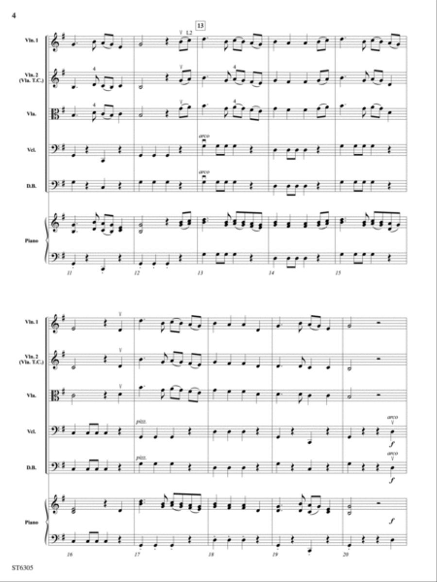 Two Scottish Farewells: Score String Orchestra scores gallery preview page 4