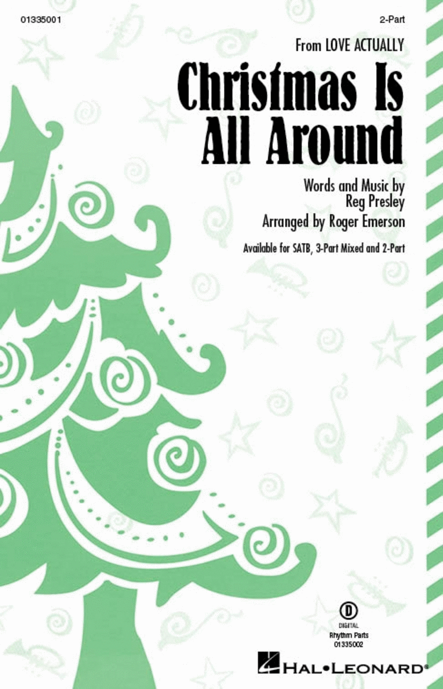 Christmas Is All Around (from Love Actually) 2-Part scores gallery preview page 1