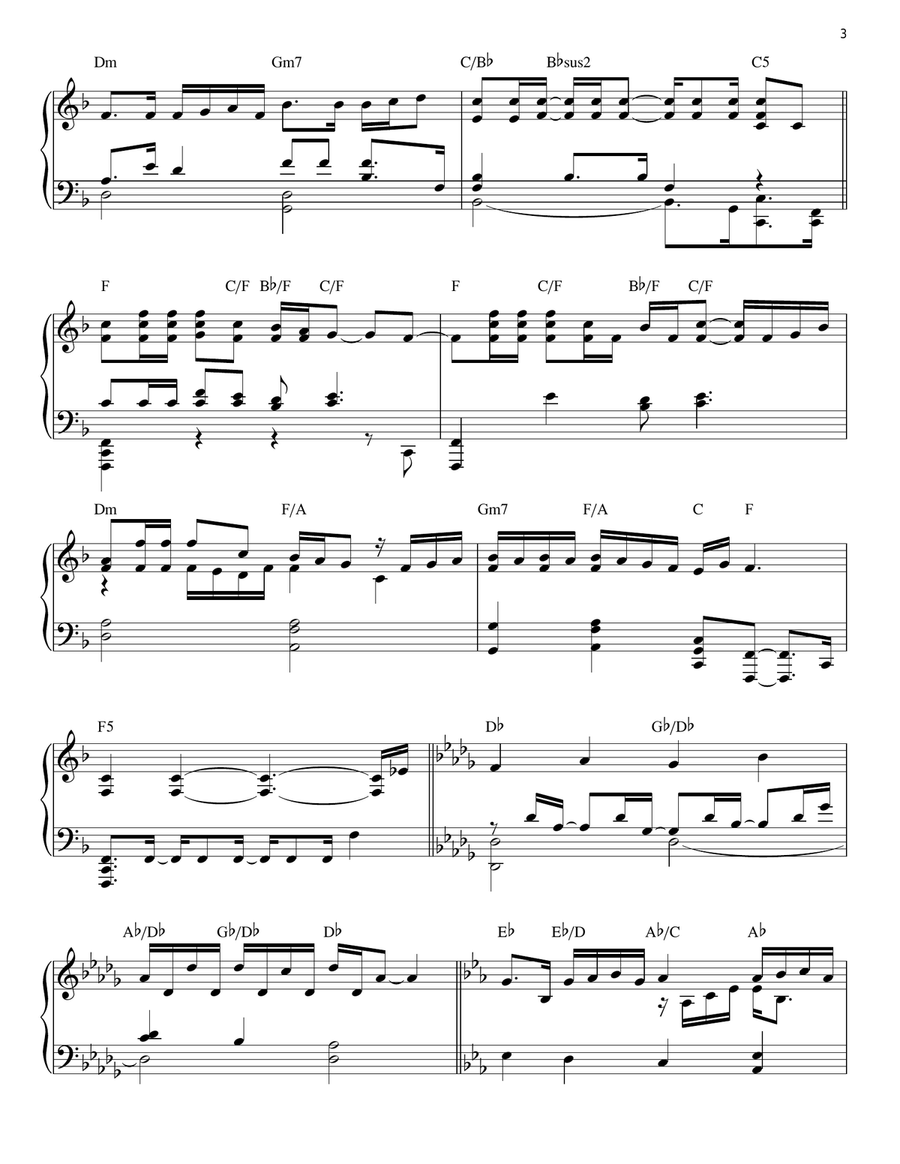 I Believe Piano Solo scores gallery preview page 3