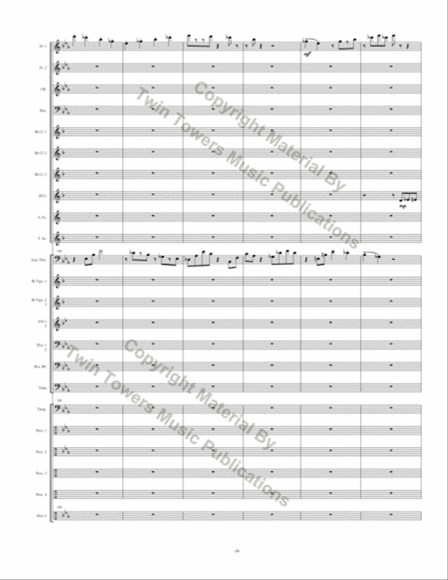 Seminar Concert Band scores gallery preview page 21