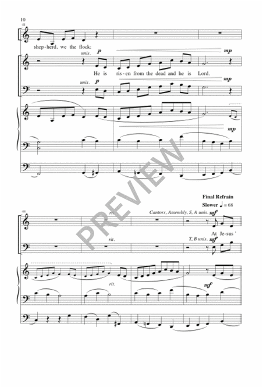 At Jesus' Name 4-Part scores gallery preview page 10