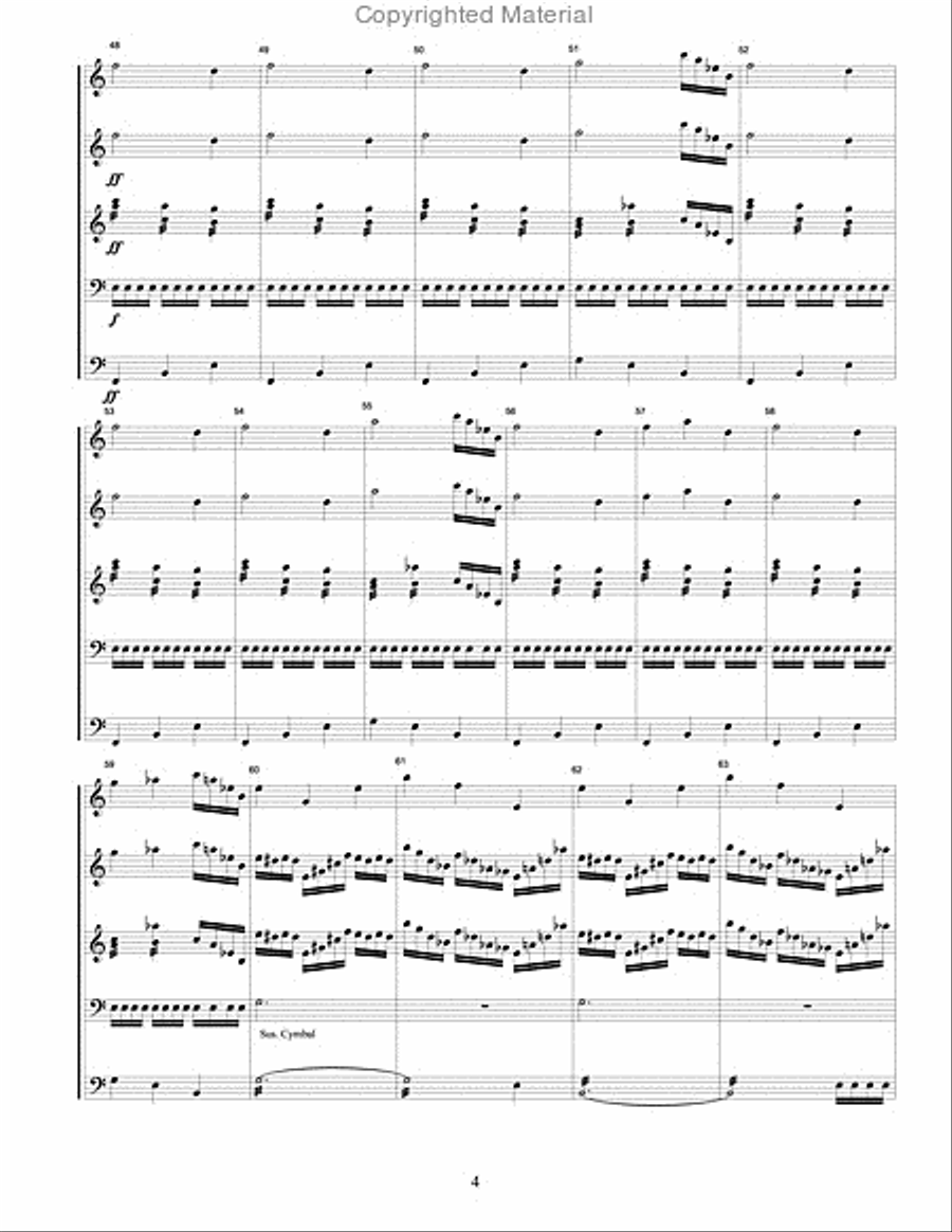 Winged Chariot Percussion Ensemble scores gallery preview page 5