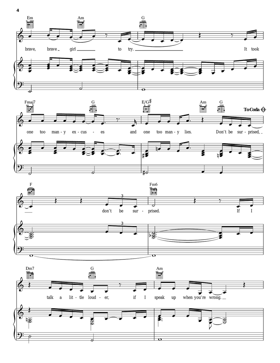 Brand New Me Acoustic Guitar scores gallery preview page 4