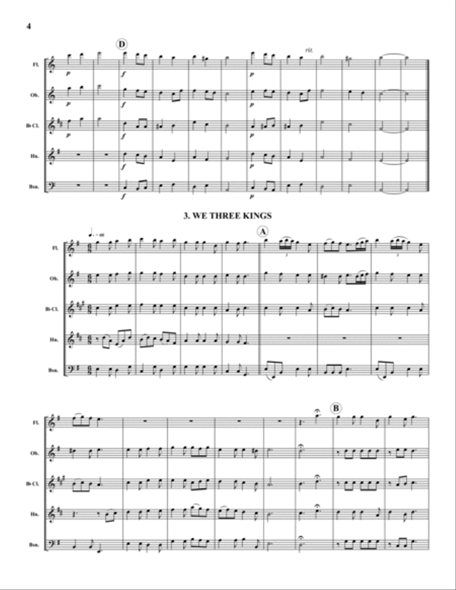 Christmas Suite 2 Woodwind Quintet scores gallery preview page 4