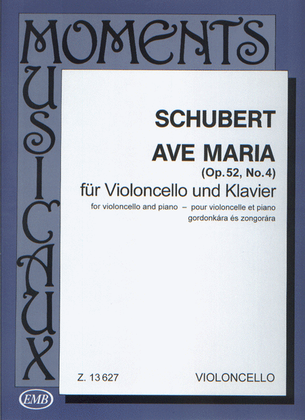 Book cover for Ave Maria op. 52, No. 4