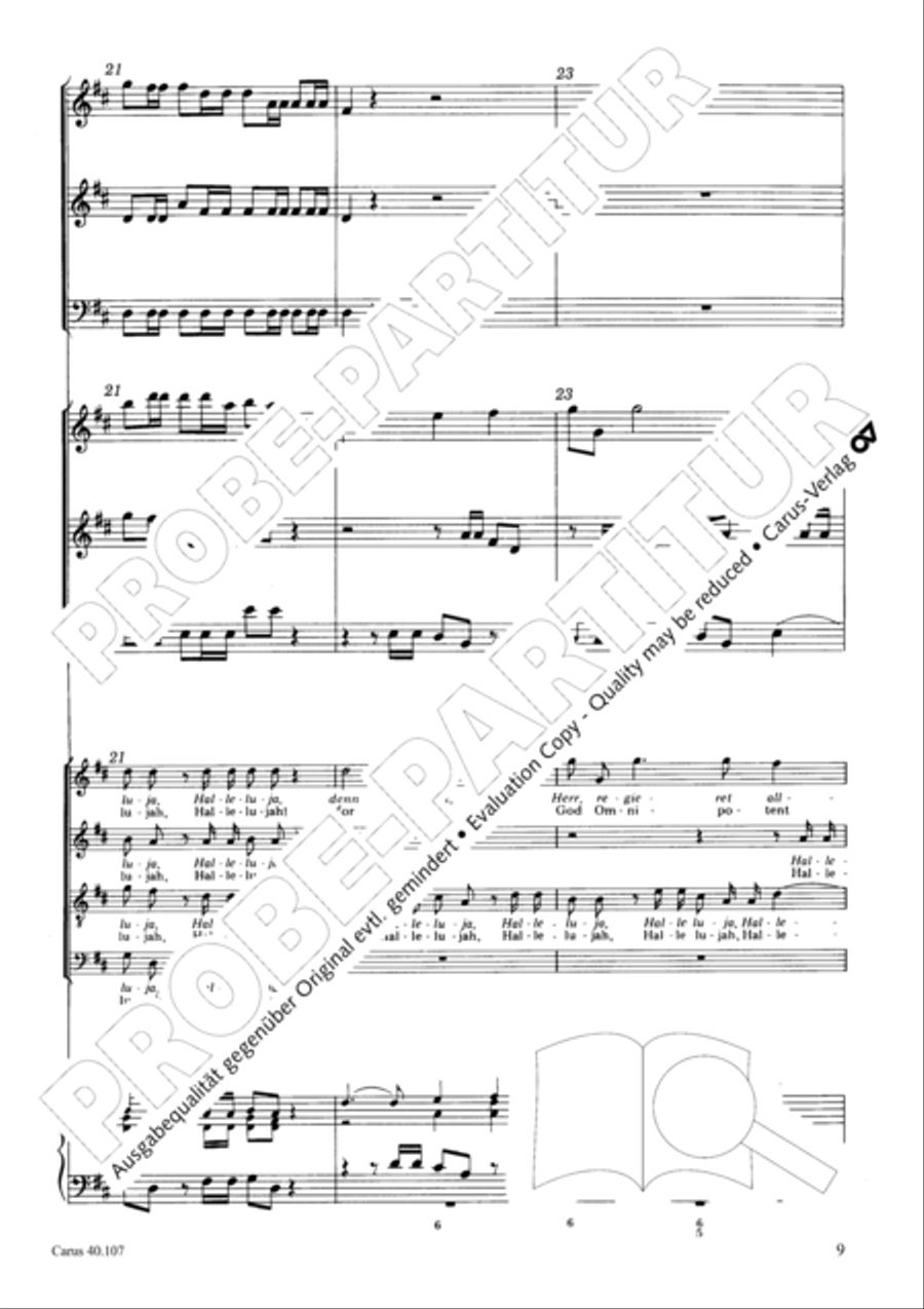 Halleluja (Jesus erschliesst uns die Schrift) 4-Part scores gallery preview page 10