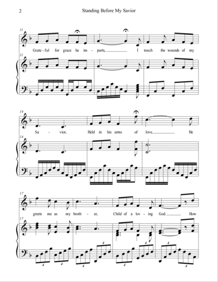 Standing Before My Savior Small Ensemble scores gallery preview page 5