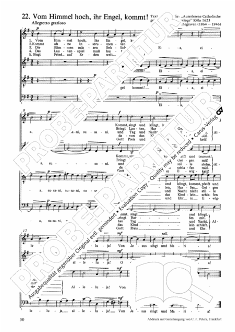 Geistliches Chorbuch der Romantik Choir scores gallery preview page 51