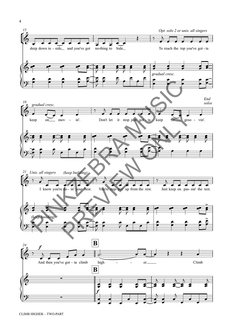 Climb Higher (Two-Part) 2-Part scores gallery preview page 5