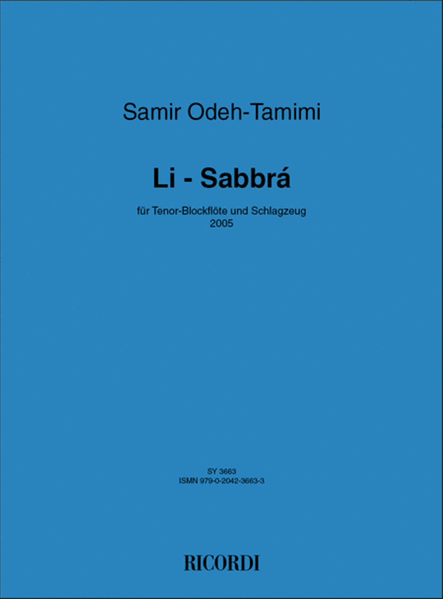 Li-Sabbrá Li-Sabbrá Recorder scores gallery preview page 1