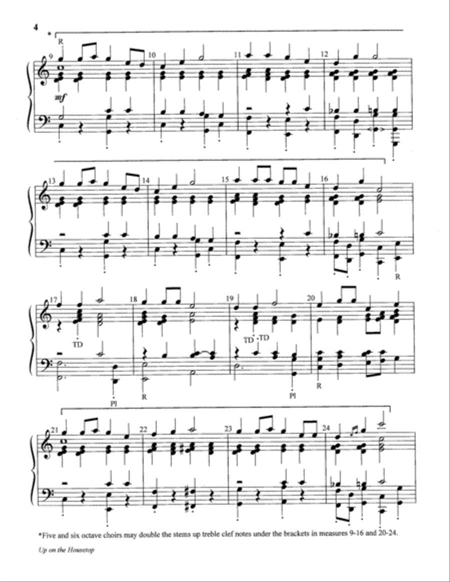 Up on the Housetop 5-Octaves scores gallery preview page 13