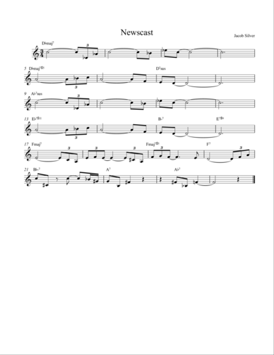 Newscast Newscast Guitar scores gallery preview page 1