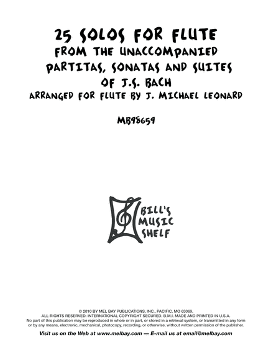 25 Solos for Flute 25 Solos for Flute Flute Solo scores gallery preview page 2