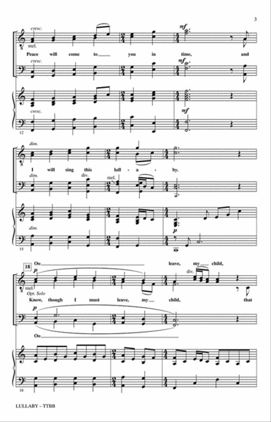 Lullaby TTBB scores gallery preview page 3