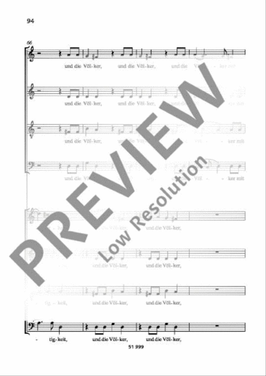 Singet dem Herrn ein neues Lied 4-Part scores gallery preview page 16