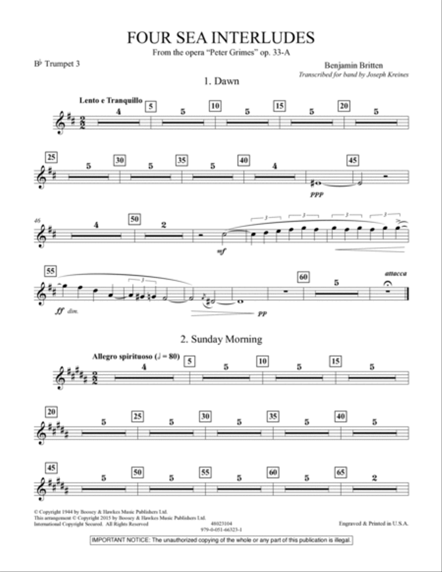 Four Sea Interludes (from the opera 