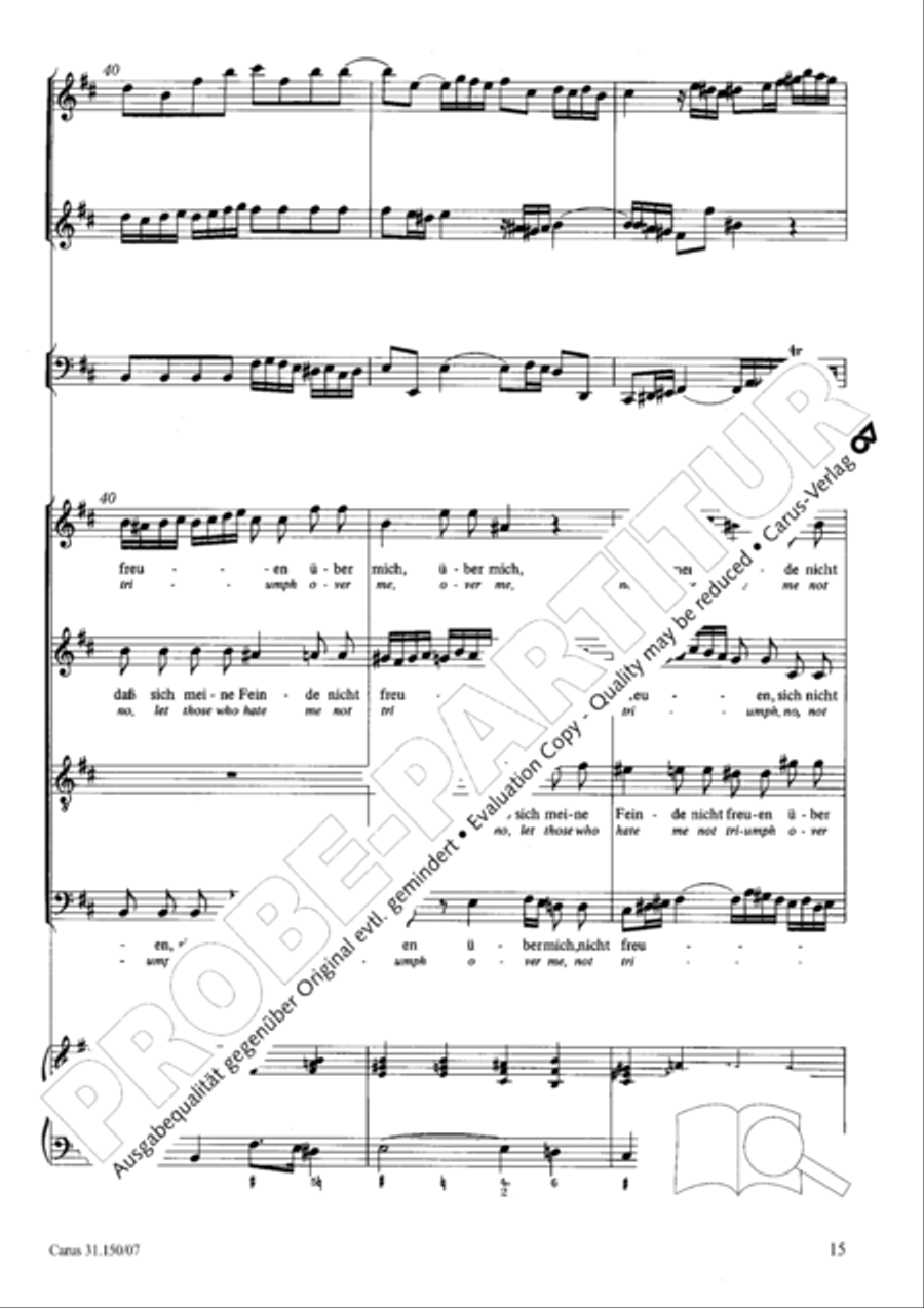 O my Lord, I long for thee (Nach dir, Herr, verlanget mich) 4-Part scores gallery preview page 16