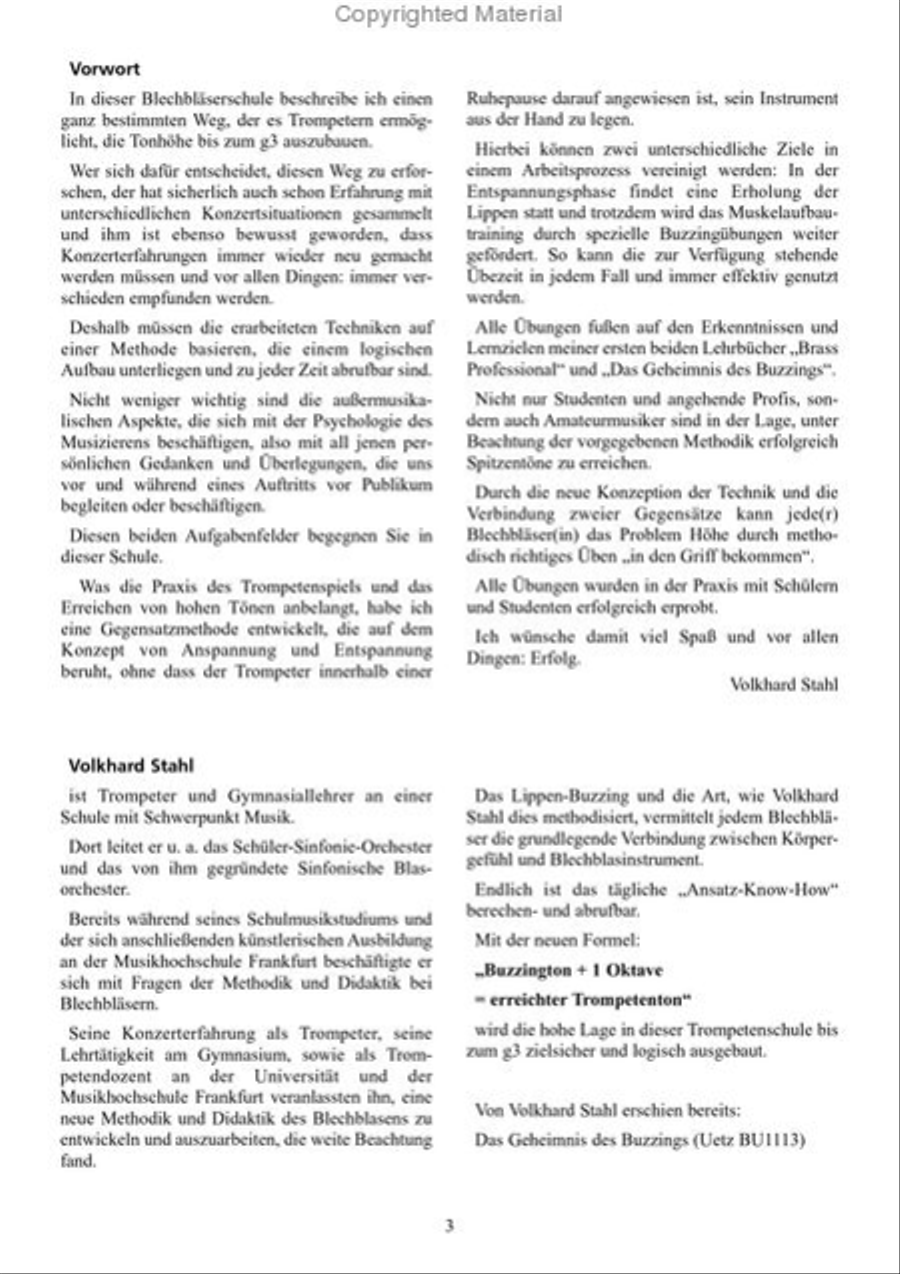 Mit Buzzing Zum G3 (German Text) Trumpet Solo scores gallery preview page 3