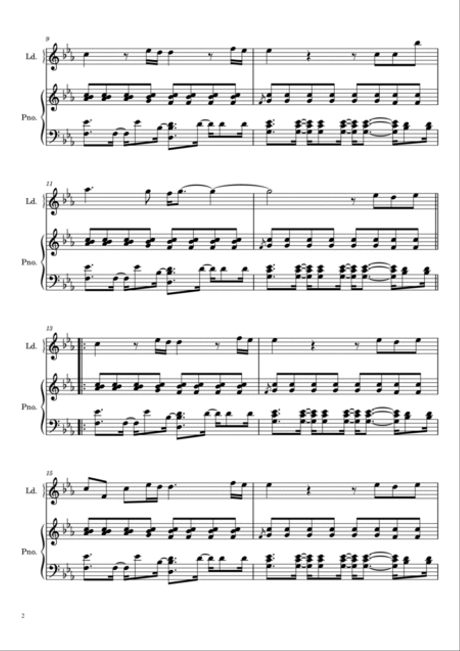 Hymn For The Weekend Piano scores gallery preview page 3