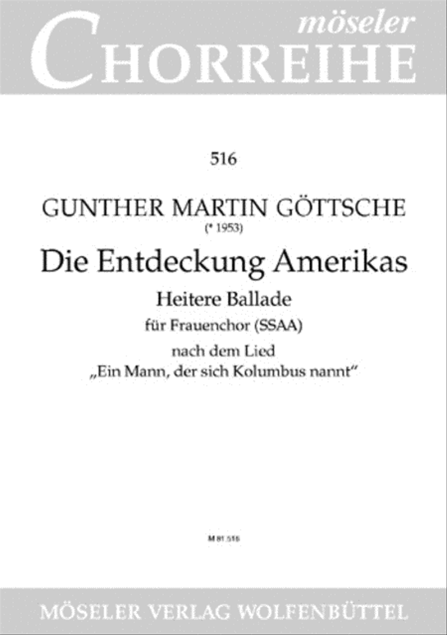 Die Entdeckung Amerikas op. 40,2 SSAA scores gallery preview page 1